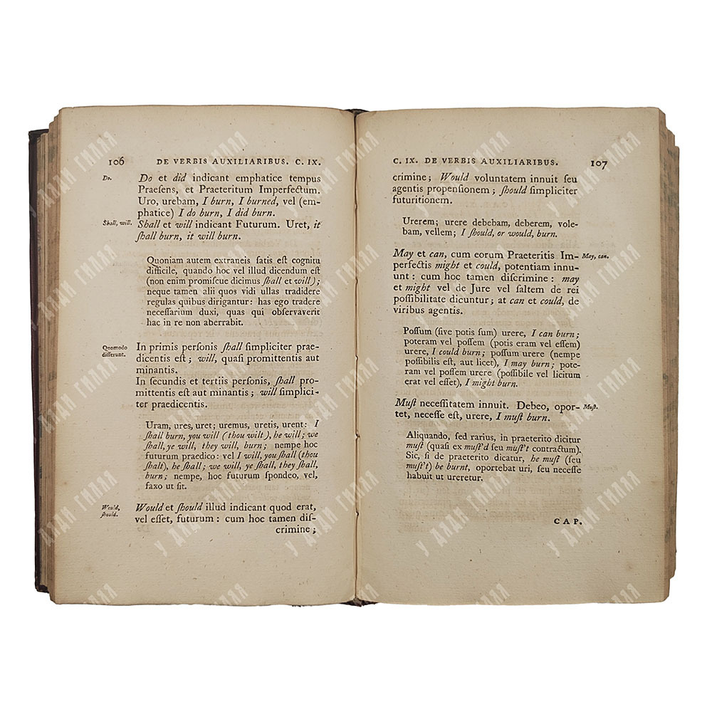 Уоллис Дж. Грамматика английского языка [WALLIS, [JOHN] Grammatica linguae Anglicanae], 1765.