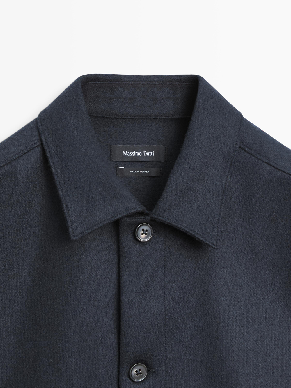 Massimo Dutti Куртка-рубашка с карманами, темно-синий