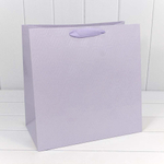 Пакет подарочный 37х37х20см Премиум "Элегант" (Сиреневый)