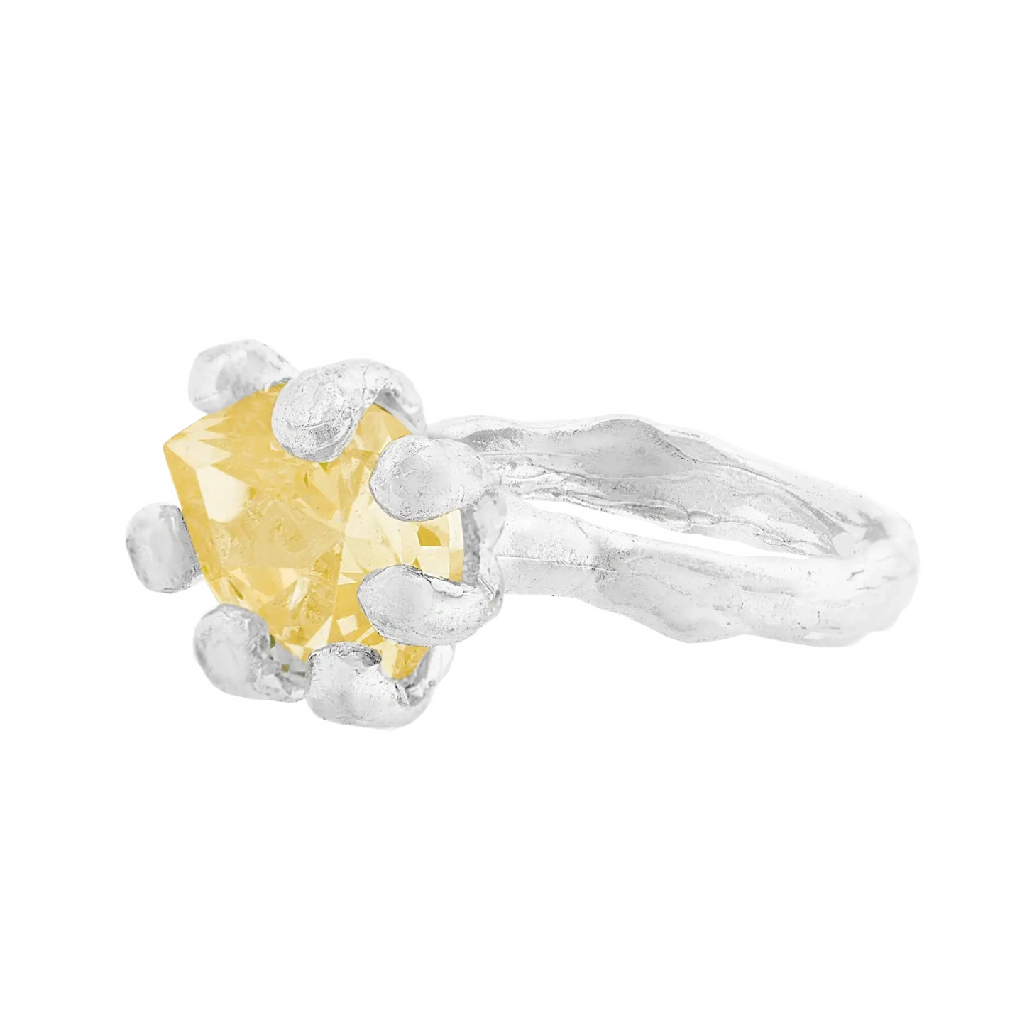 Кольцо Princess Yellow Pear