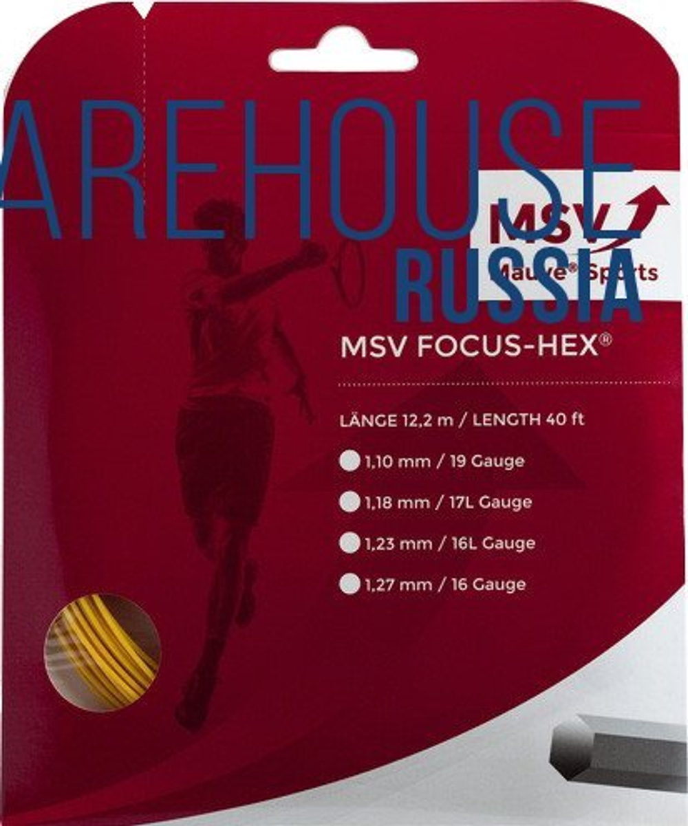 Теннисные струны MSV Focus Hex (200 m) - красный