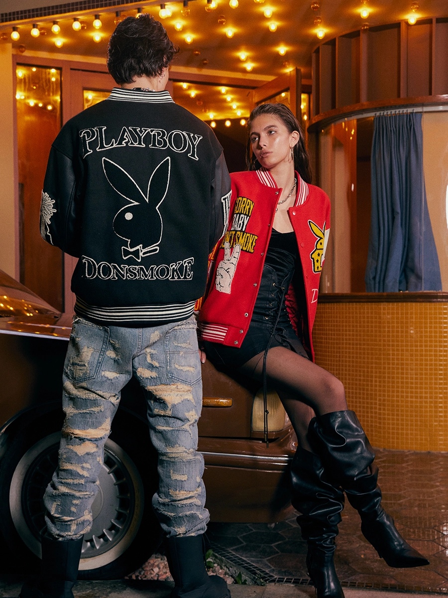 Бомбер DONSMOKE x PLAYBOY Varsity Jacket