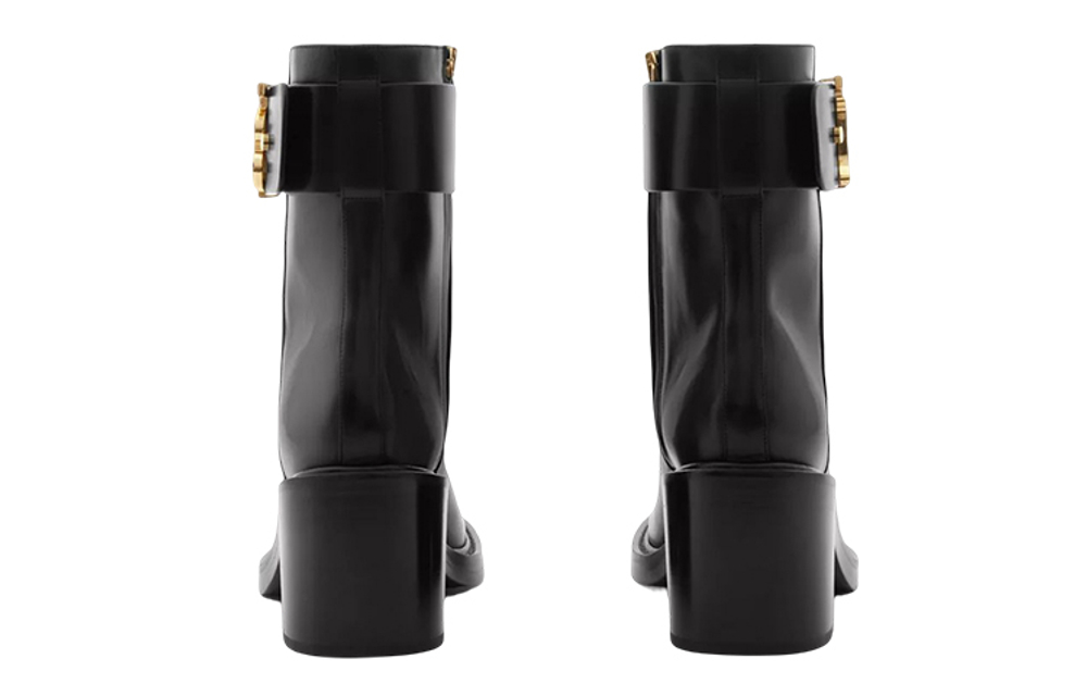 Burberry Leather Ankle Boots Women"s Black