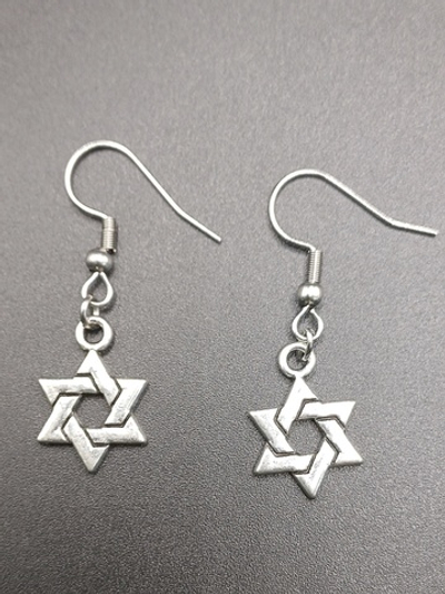Серьги Звезда Давида