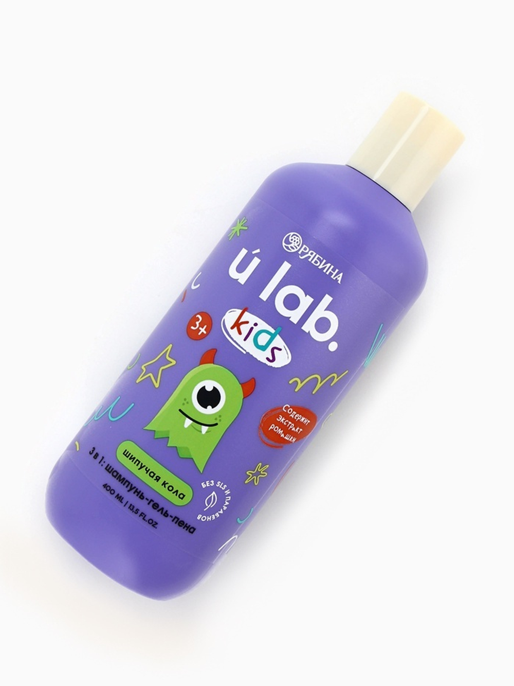 Детский шампунь-гель-пена 3 в 1 «Монстрики», 400 мл, аромат шипучей колы