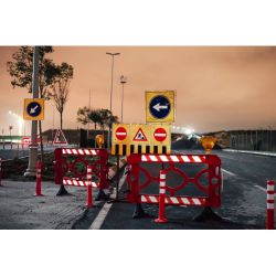 Светоотражающая лента СИЛА STRT-548RW красно-белая 5м х 48мм блистер | Сила