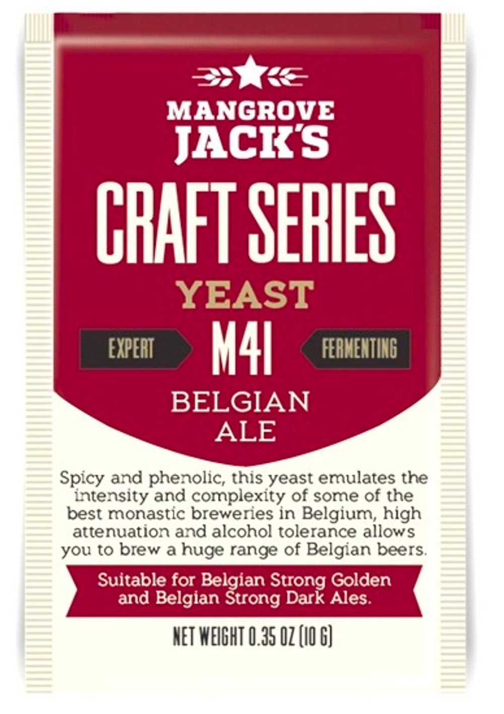 Пивные дрожжи Mangrove Jack's "Belgian Ale M41", 10г