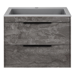 База под раковину Chiara 2D 600 подвесная, 2 выкатных ящика soft-close, G.Stone