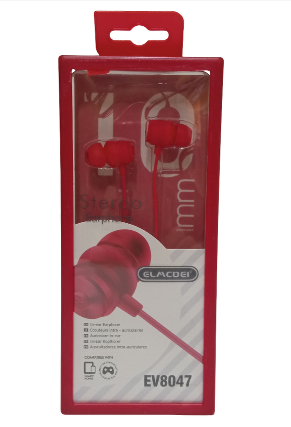 Наушники проводные Stereo Elmcoei (микрофон/Jack 3.5мм.)