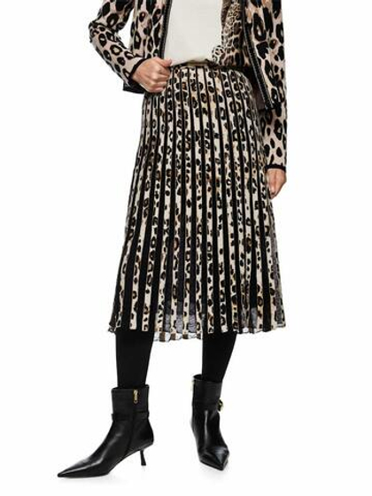 Marc Cain Юбка плиссированная с фатиновыми вставками