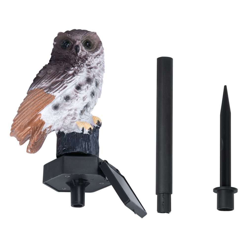 USL-S-829-PM290 BROWN OWL Садовый светильник на солнечной батарее Филин. 1 светодиод. Теплый белый свет. 1xАA Ni-Mh аккумулятор в-к. IP44. TM Uniel