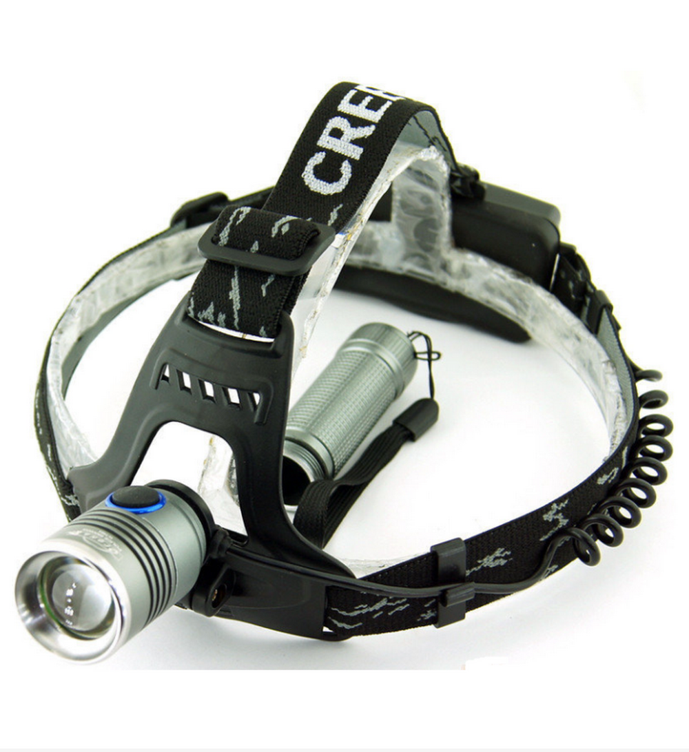 Фонарь Огонь HT-563 (2-в-1) налобный + ручной