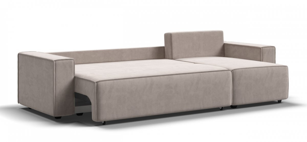 Угловой диван Норд Велюр Монолит латте