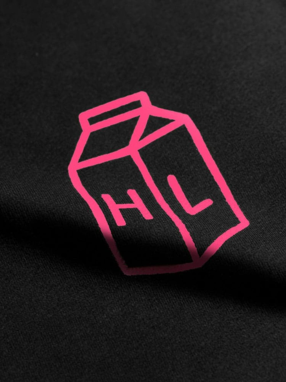 Футболка Hardlunch оверсайз Milk черная