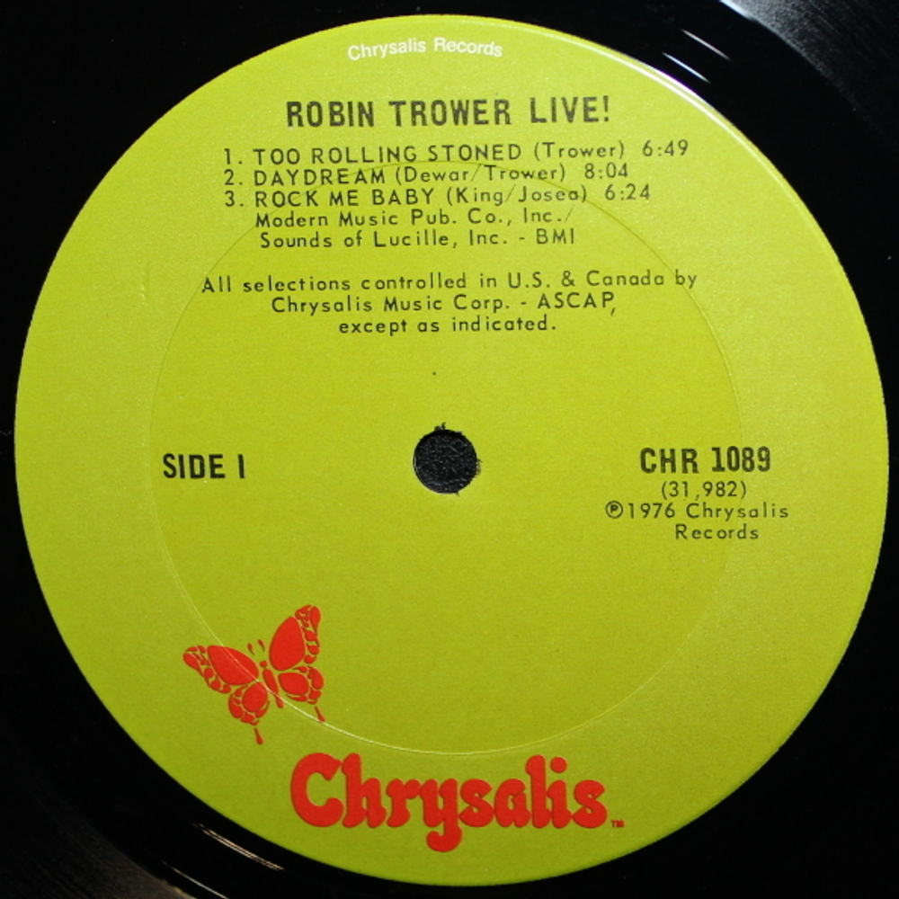 Robin Trower / Robin Trower Live! (LP)