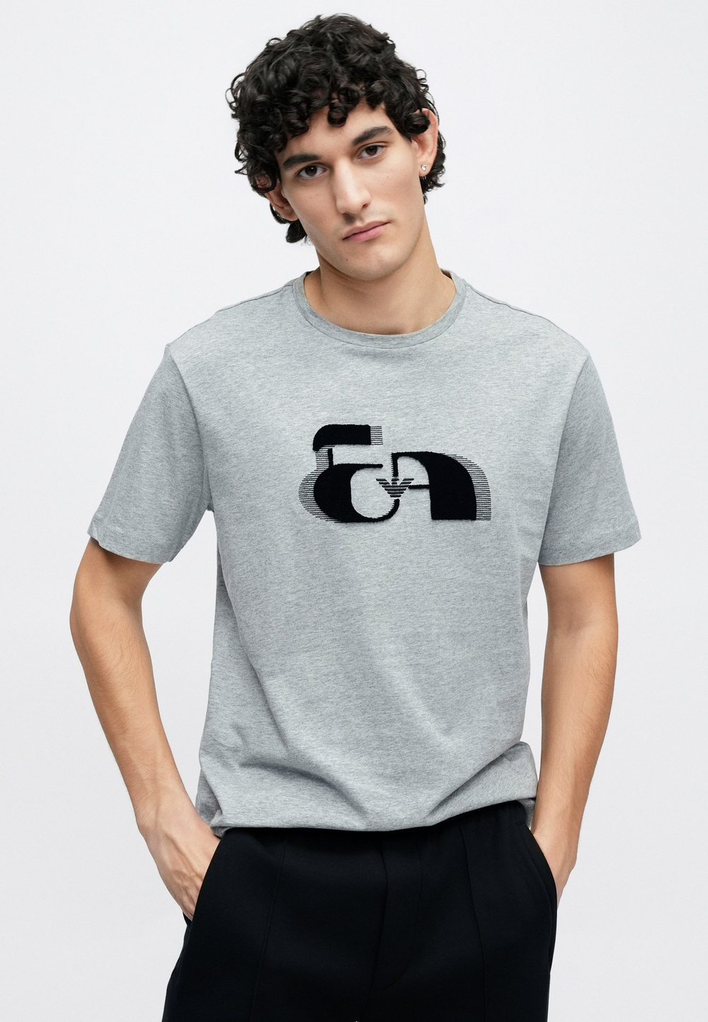 Emporio Armani Футболка с принтом - Серый