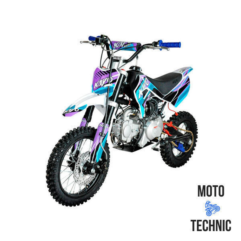 Питбайк KAYO MINI YX125EM 14/12 (механ. сцепл., эл. стартер 2022 г.)
