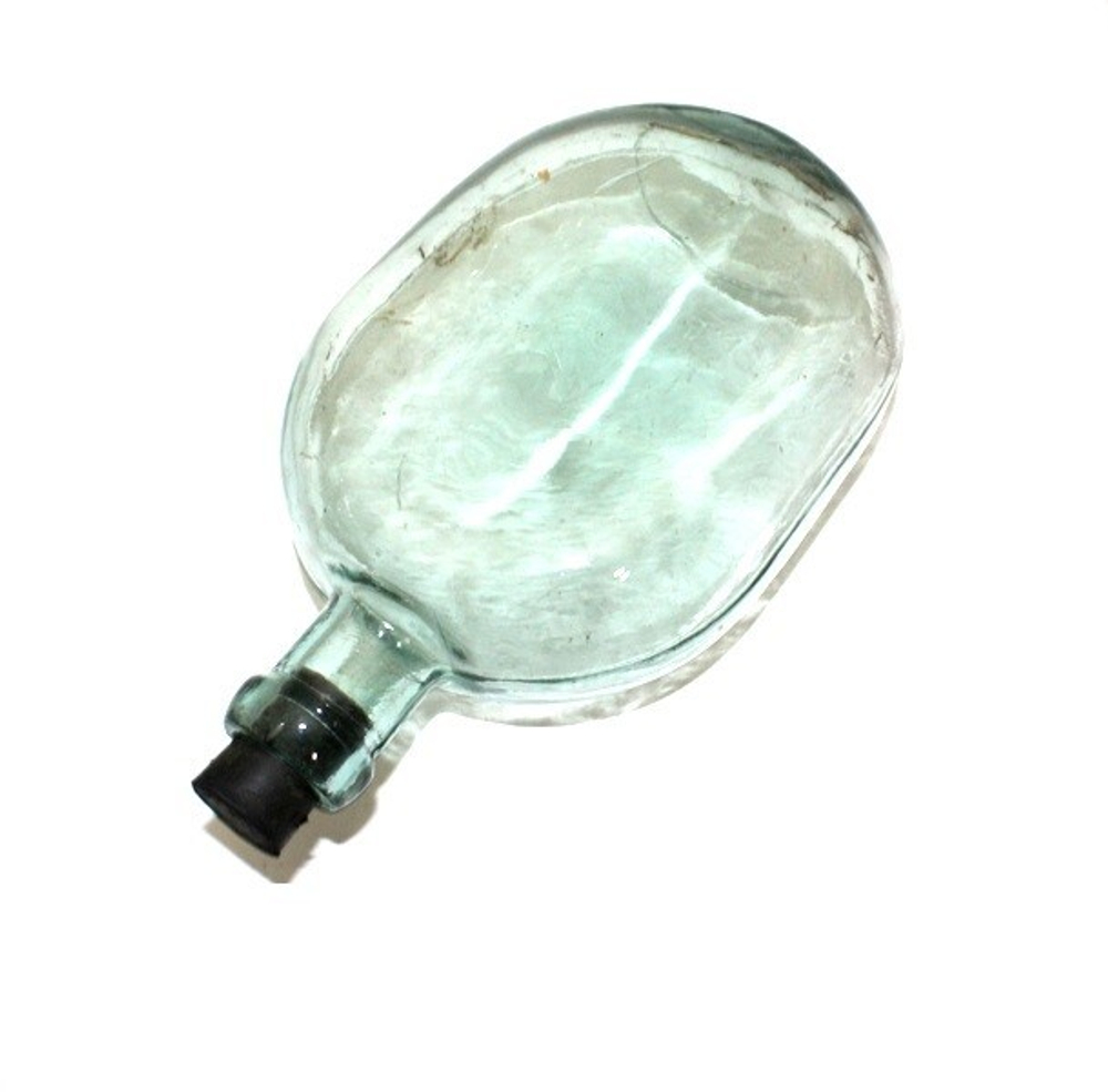 Фляга стеклянная РККА с чехлом и пробкой