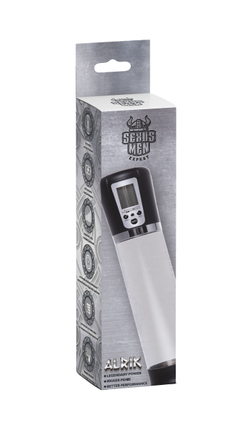 Автоматическая помпа для пениса Sexus Men Expert Alrik, ABS-пластик, черная, 29 см