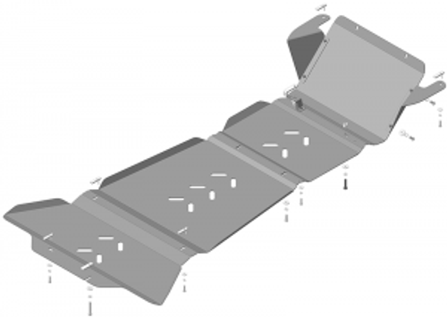 Защита Двигателя. 3 мм, Сталь. для Cadillac Escalade 2015-2020 MOTODOR.13506