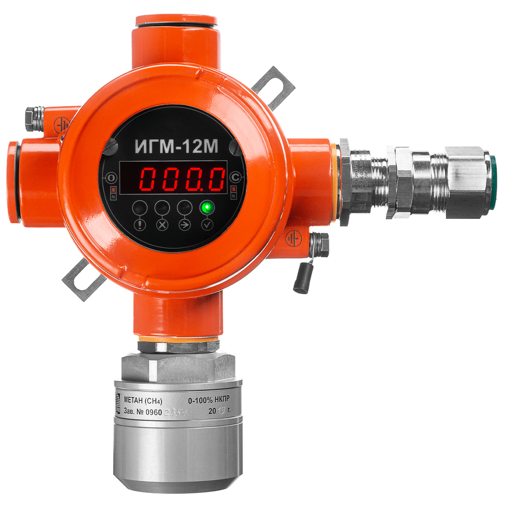 ИГМ-12М газоанализатор одноканальный взрывозащищённый с возможностью обогрева сенсора стационарный
