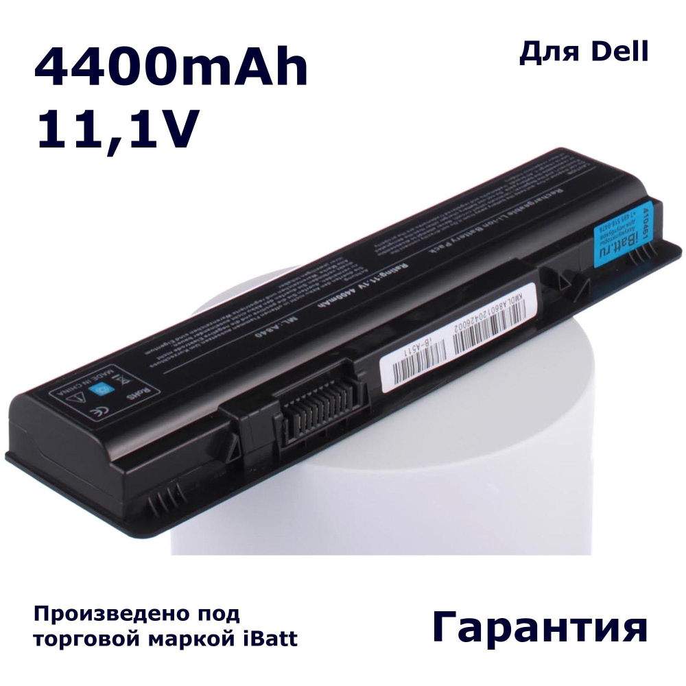 Аккумулятор iBatt 4400mAh, для F287H G069H F286H F287F 312-0818 CS-DE1410HB 451-10673 R988H G066H