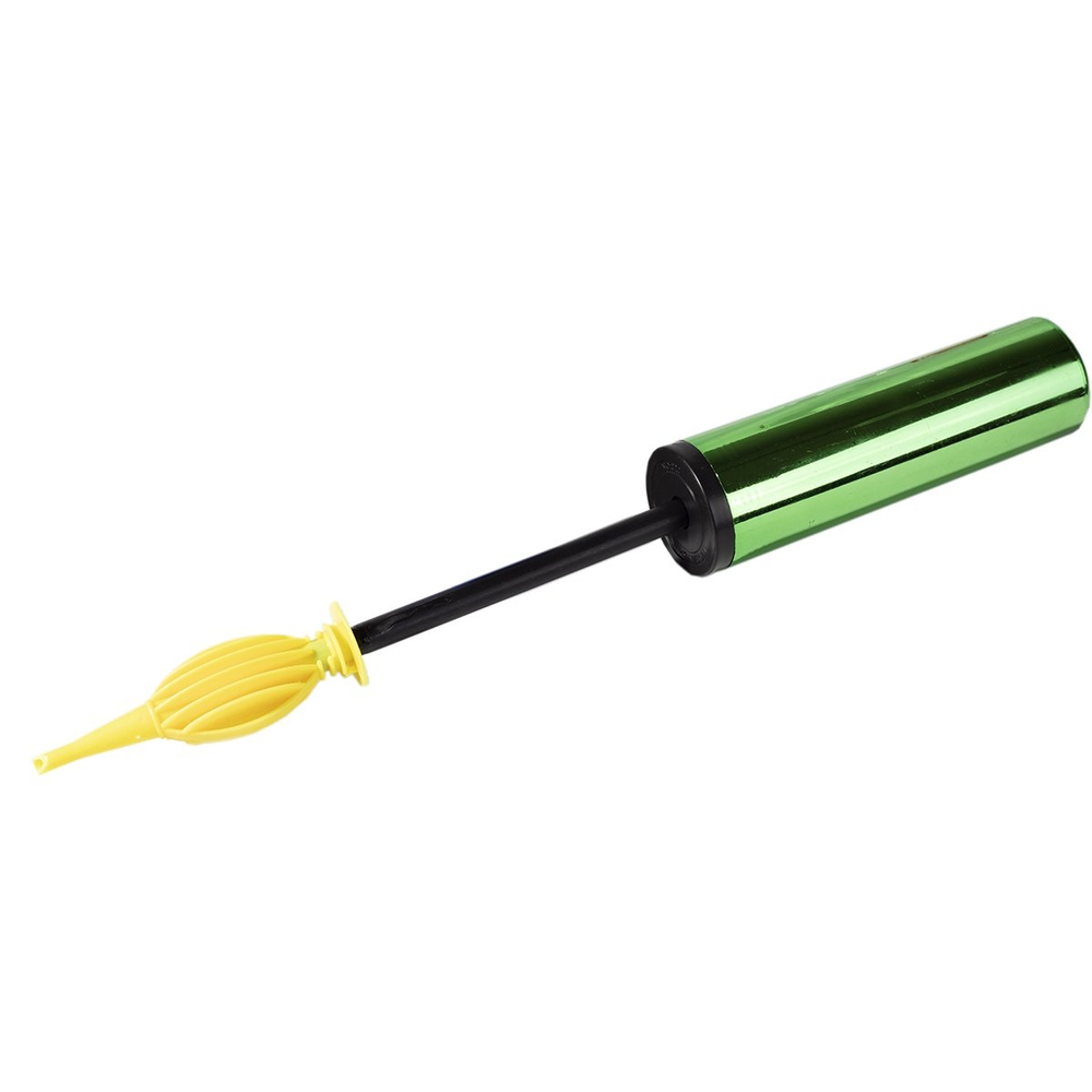 Насос для воздушных шаров Alingar, ручной, двухходовый, 28 см, ассорти, "Металлик микс"(роз,золот,син,зелен)