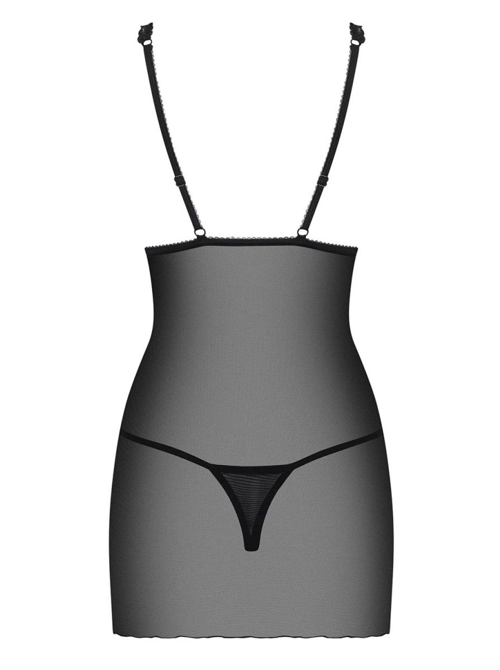 Короткая облегающая сорочка Lucita (Размер: L-XL) (Цвет: черный)