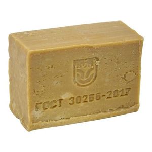 Мыло хозяйственное Россия 72% без упаковки 250 гр/шт ±10% 48 шт/кор