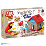 Набор кинетический песок Строим дом, 750 г (Орион)