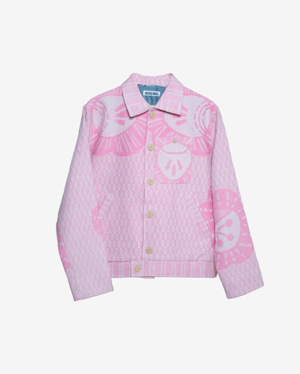 Куртка Укороченная светло-розовая - фото 1