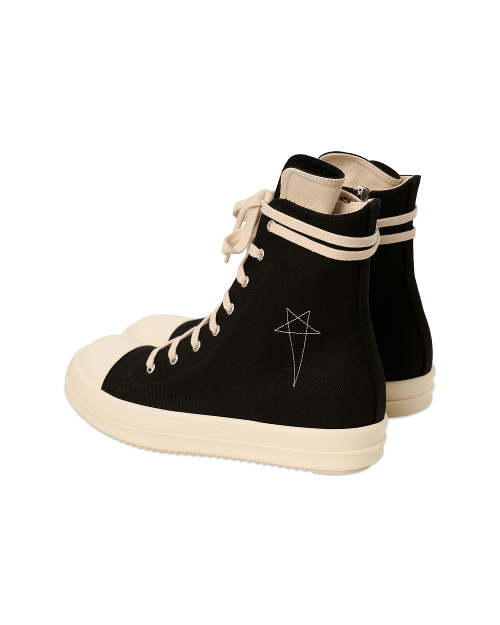 RICK OWENS DRKSHDW КРОССОВКИ ЧЕРНЫЕ ВЫСОКИЕ PORTEVILLE PENTAGRAM
