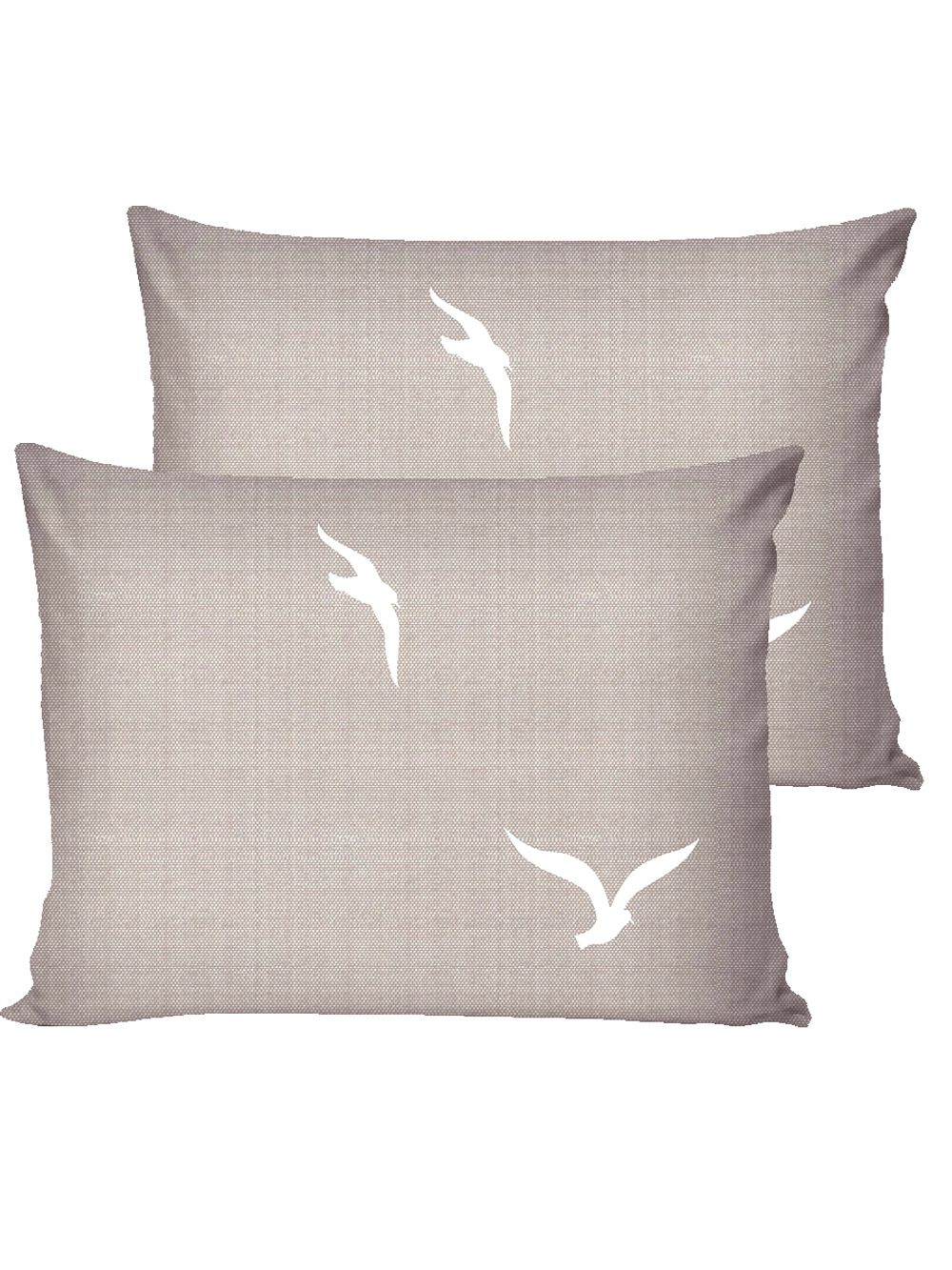 Постельное белье перкаль Сказка "Чайки/Чайки (компаньон)" 2-спальное Наволочка 50х70 см 2 шт Простынь на резинке 160x200 см Пододеяльник 175x215 см