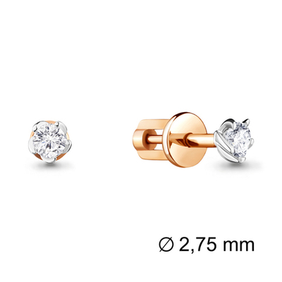 941389к Серьги из Золота с бриллиантами