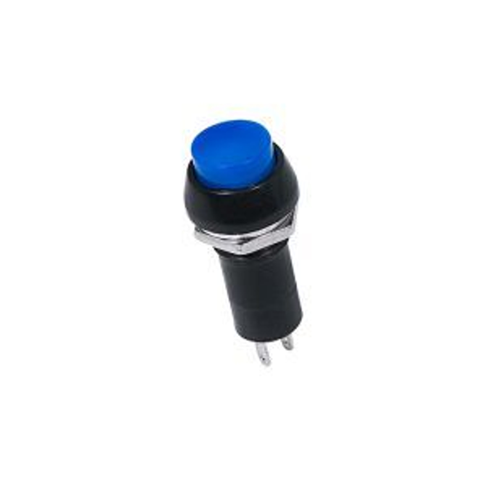 Выключатель-кнопка  250V 1А (2с) ON-OFF  синяя  REXANT
