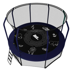 Батут UNIX line SUPREME GAME 12 ft (blue)