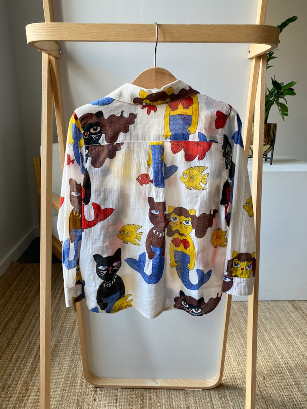 Хлопковая рубашка Mini Rodini, 110