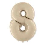 Цифра "8" Кремовая