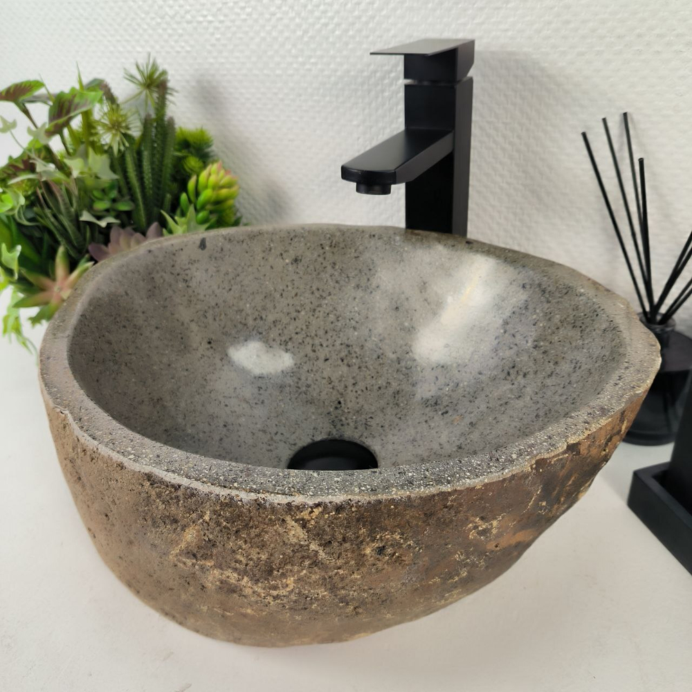 Раковина из речного камня RS-64939 42*34*15 0856