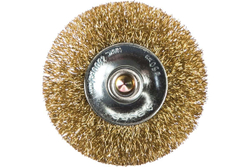 Щетка дисковая (50 мм; 0.3 мм; витая латунированная стальная проволока) для дрели ЗУБР 3520-050_z02