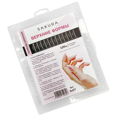 Верхние формы, арочный миндаль, 120 шт. "Sakura"