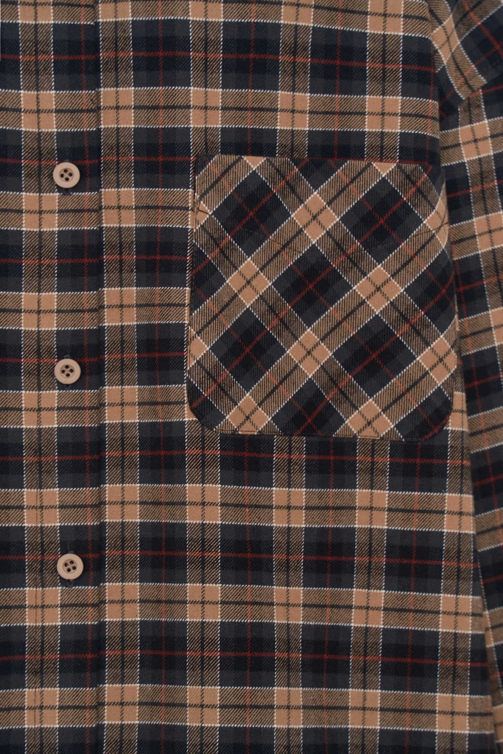 Рубашка в клетку, Коричневая