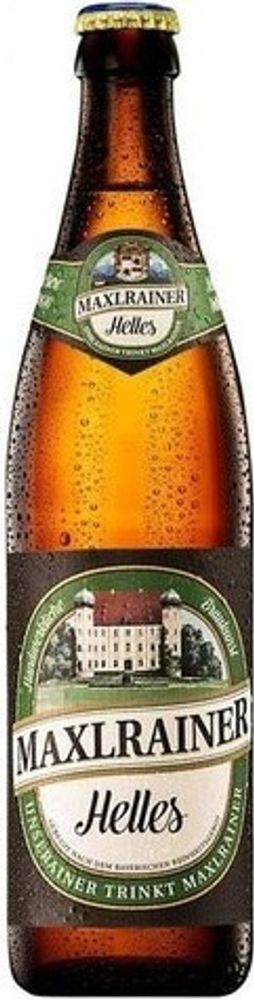 Пиво Макслрайнер Хеллес / Maxlrainer Helles 0.5 - стекло