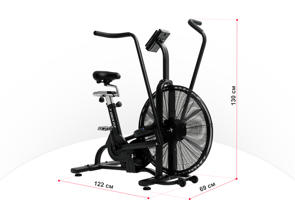 Велотренажер UNIX Fit Techno AirBike 1100 PRO