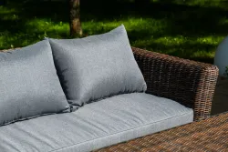 "Моккачино" обеденная группа из искусственного ротанга, цвет коричневый