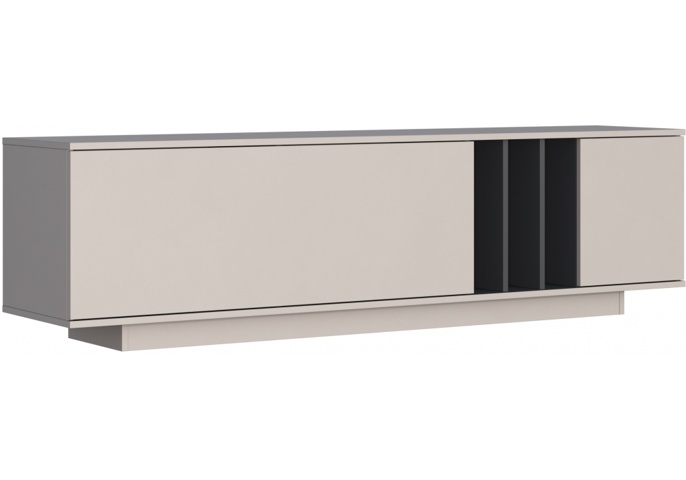 ТВ-тумба Woodville Ильсана кашемир, графит