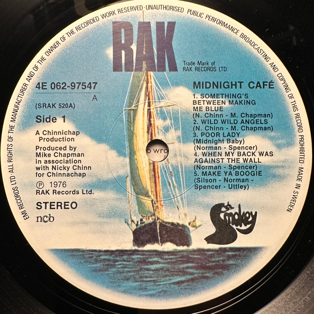 Smokie - Midnight Cafe (Швеция 1976г.)