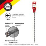 Бур по бетону 10x460x400мм, крестовая пластина, хвостовик SDS-plus KRANZ