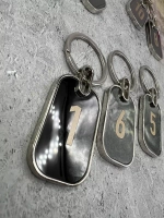 Номерки на ключи металл