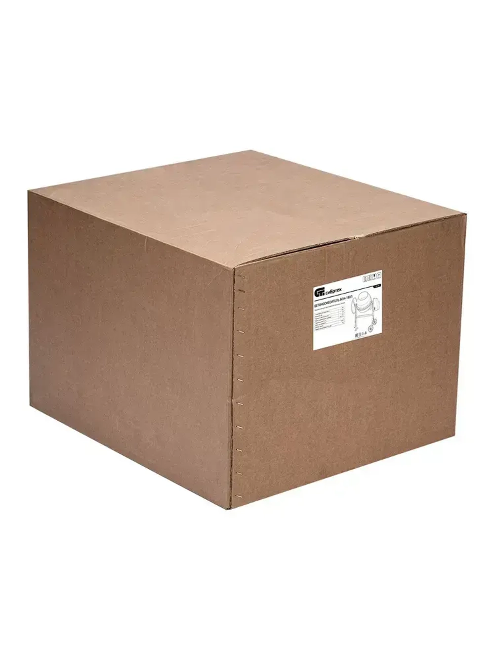 Бетономешалка строительная СИБРТЕХ, БСН-180П, 180 л объем бака и 700 Вт мощность, полиамидный венец и поликлиновый ремень, защита от перегрева и случайного пуска, без редуктора, бетоносмеситель, 95518